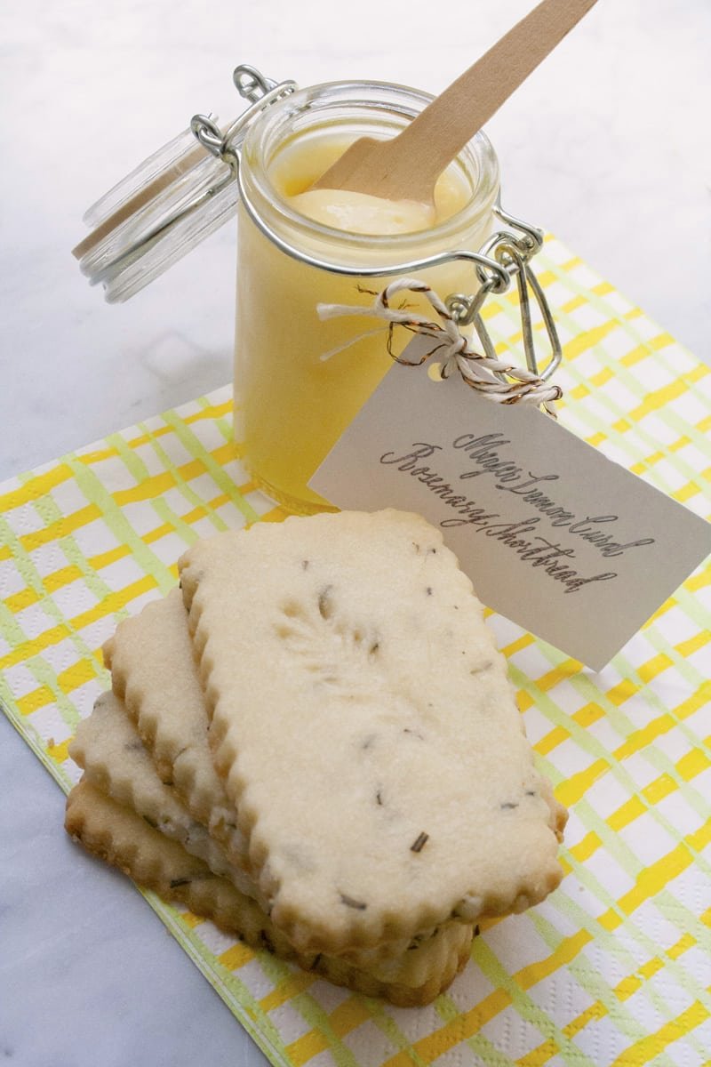 Meyer Lemon Curd With Rosemary Shortbread Cookies â Bakin' Bit